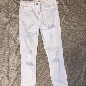 White high waist jeans